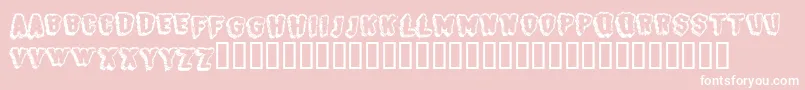 BjSugarcreep Font – White Fonts on Pink Background