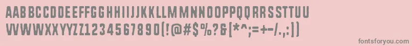 RoughSimple Font – Gray Fonts on Pink Background