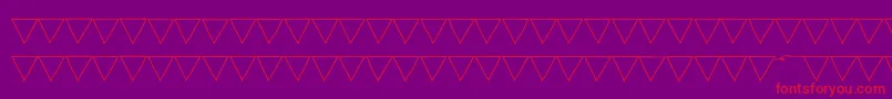 fuente PaperBannerLight – Fuentes Rojas Sobre Fondo Morado