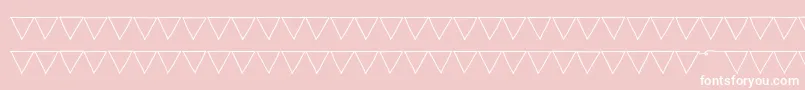 PaperBannerLight Font – White Fonts on Pink Background