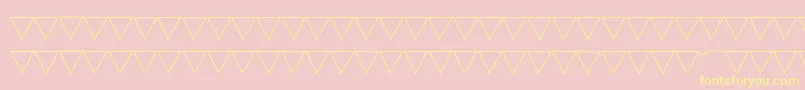 PaperBannerLight-Schriftart – Gelbe Schriften auf rosa Hintergrund