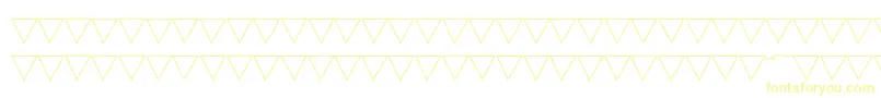 PaperBannerLight Font – Yellow Fonts on White Background