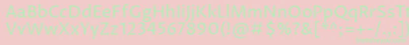 ProzalibreRegular Font – Green Fonts on Pink Background