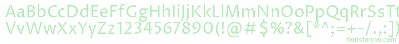 ProzalibreRegular Font – Green Fonts on White Background