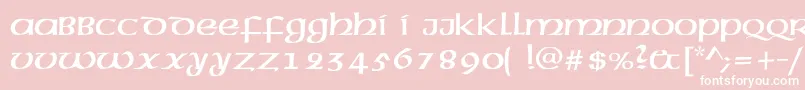 Mcleudc Font – White Fonts on Pink Background