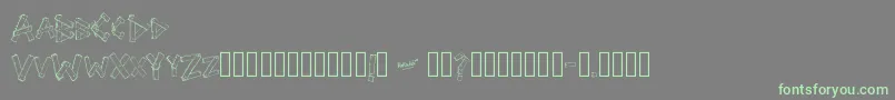 SriPapan Font – Green Fonts on Gray Background