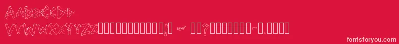 fuente SriPapan – Fuentes Rosadas Sobre Fondo Rojo