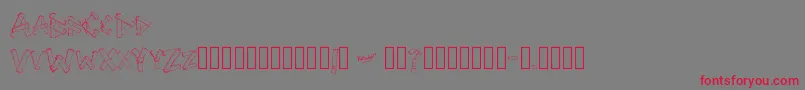 SriPapan Font – Red Fonts on Gray Background