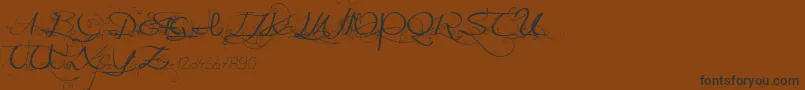 Onedaybeforerain Font – Black Fonts on Brown Background