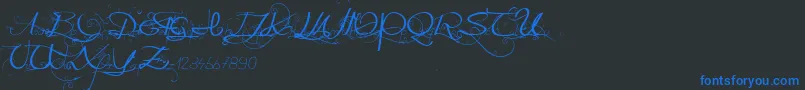 More about Onedaybeforerain Font Onedaybeforerain Font – Blue Fonts on Black Background