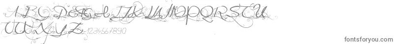 Onedaybeforerain-fontti – harmaat kirjasimet valkoisella taustalla