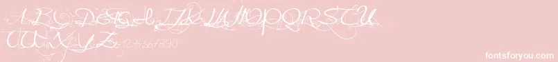 Onedaybeforerain Font – White Fonts on Pink Background