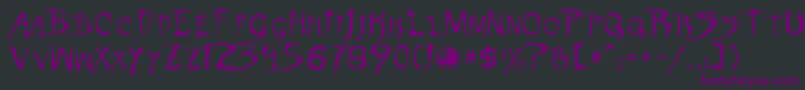 Dinobots Font – Purple Fonts on Black Background