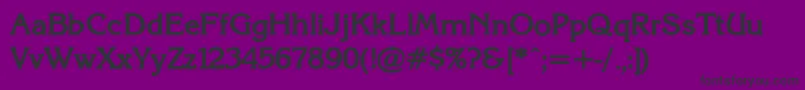 Axckrnbd Font – Black Fonts on Purple Background