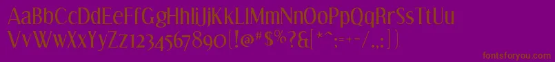 EffloresceantiqueRegular Font – Brown Fonts on Purple Background