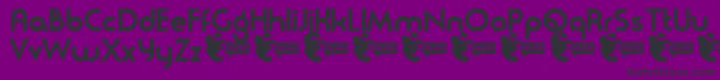 Moderna ffy Font – Black Fonts on Purple Background
