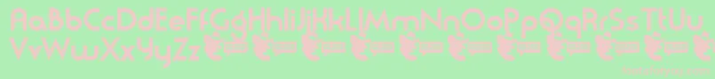 Moderna ffy Font – Pink Fonts on Green Background