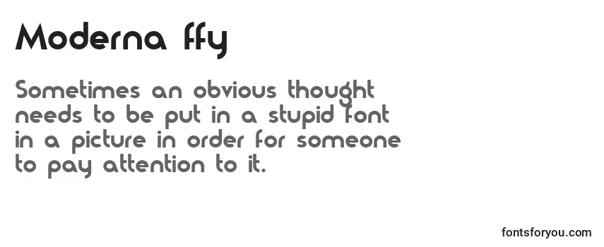 Moderna ffy Font
