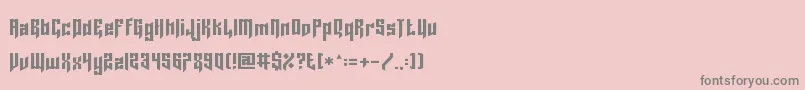 LordJuusai-Schriftart – Graue Schriften auf rosa Hintergrund