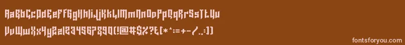 Шрифт LordJuusai – розовые шрифты на коричневом фоне