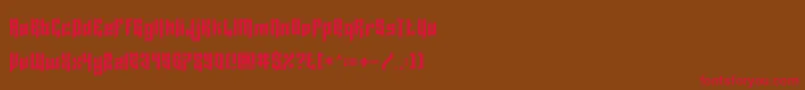 LordJuusai Font – Red Fonts on Brown Background