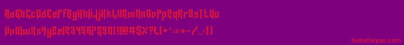 LordJuusai Font – Red Fonts on Purple Background