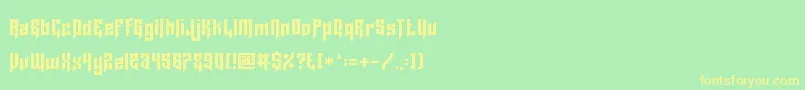More about LordJuusai Font LordJuusai Font – Yellow Fonts on Green Background