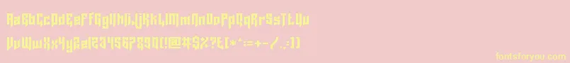 LordJuusai Font – Yellow Fonts on Pink Background