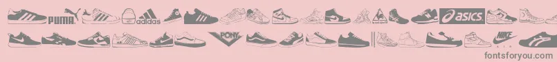 More about Sneakers Font Sneakers Font – Gray Fonts on Pink Background