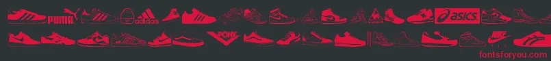 More about Sneakers Font Sneakers Font – Red Fonts on Black Background