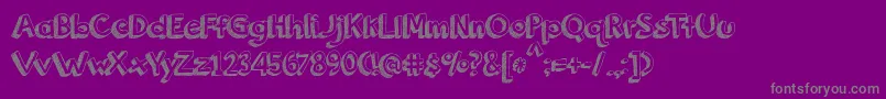 OrangeJuice Font – Gray Fonts on Purple Background