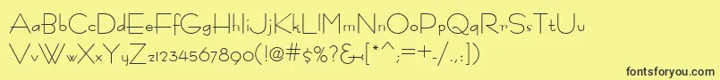 Fastrac ffy Font – Black Fonts on Yellow Background