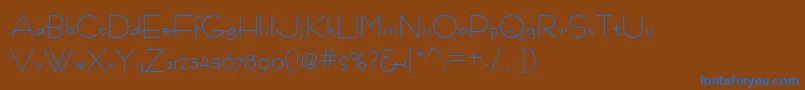 Więcej informacji o czcionce Fastrac ffy Czcionka Fastrac ffy – niebieskie czcionki na brązowym tle