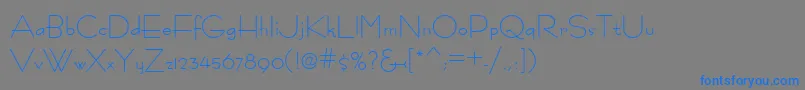 Fastrac ffy Font – Blue Fonts on Gray Background