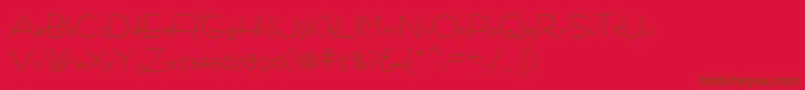 Fastrac ffy Font – Brown Fonts on Red Background