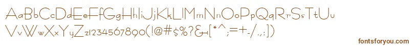 Шрифт Fastrac ffy – коричневые шрифты на белом фоне