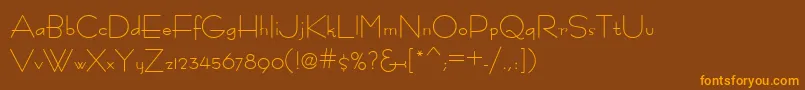 Fastrac ffy Font – Orange Fonts on Brown Background