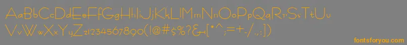 Fastrac ffy Font – Orange Fonts on Gray Background