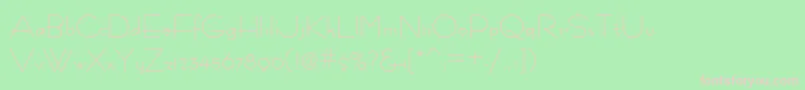 Fastrac ffy Font – Pink Fonts on Green Background