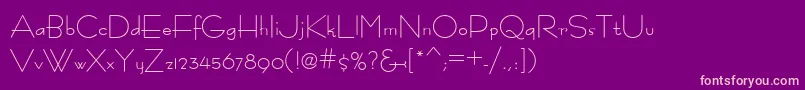 Fastrac ffy Font – Pink Fonts on Purple Background