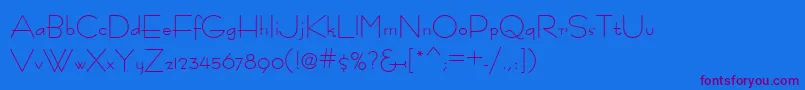 Fastrac ffy Font – Purple Fonts on Blue Background