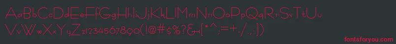 Fastrac ffy Font – Red Fonts on Black Background
