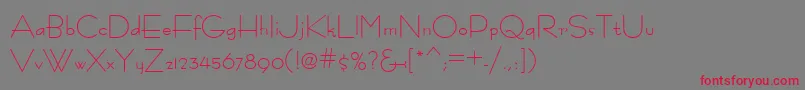 Fastrac ffy Font – Red Fonts on Gray Background
