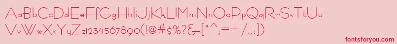 Fastrac ffy Font – Red Fonts on Pink Background