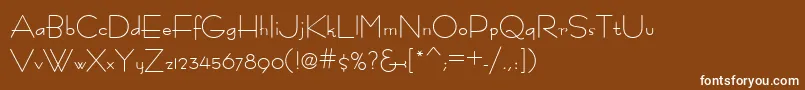 Fastrac ffy Font – White Fonts on Brown Background