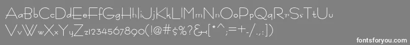 Fastrac ffy Font – White Fonts on Gray Background