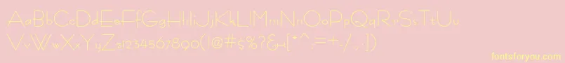 Fastrac ffy Font – Yellow Fonts on Pink Background