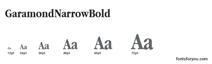 sizes of garamondnarrowbold font, garamondnarrowbold sizes
