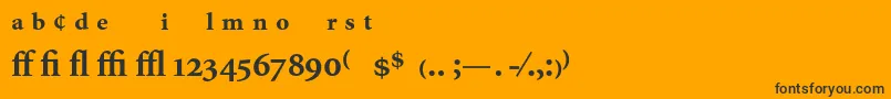 MinionExpertBold Font – Black Fonts on Orange Background
