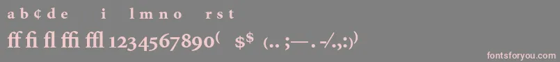 MinionExpertBold Font – Pink Fonts on Gray Background